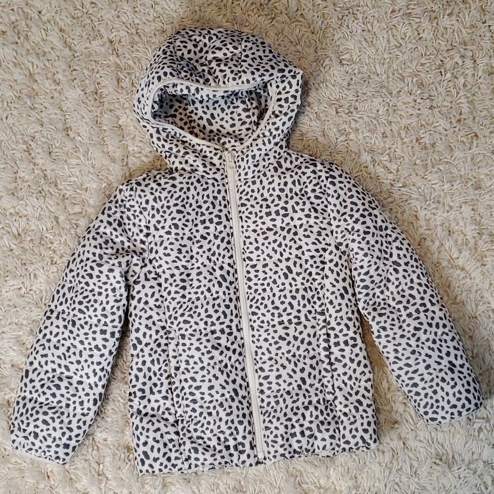 GapKids Kids Lightweight Puffer Jacket  Cheetah Animal Print